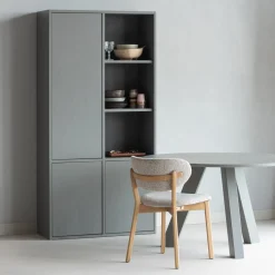 Woood Eettafel Rhonda Ø129cm Eiken Warmgrijs