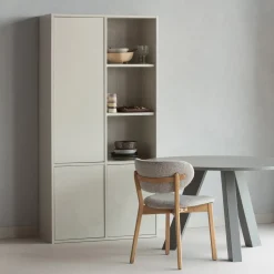 Woood Eettafel Rhonda Ø129cm Eiken Warmgrijs