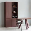 Woood Eettafel Rhonda Ø129cm Eiken Bordeauxrood