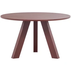 Woood Eettafel Rhonda Ø129cm Eiken Bordeauxrood