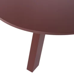 Woood Eettafel Rhonda Ø129cm Eiken Bordeauxrood