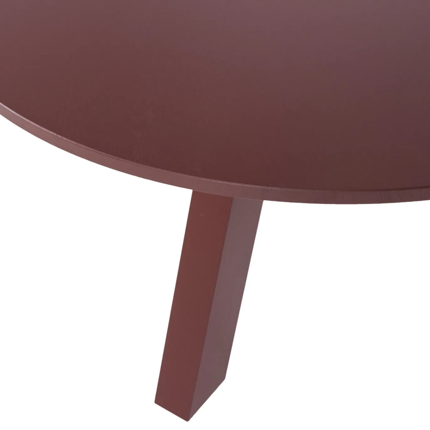 Woood Eettafel Rhonda Ø129cm Eiken Bordeauxrood