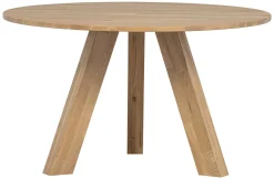 WOOOD Eettafel Rhonda Eikenhout Naturel Ø129cm