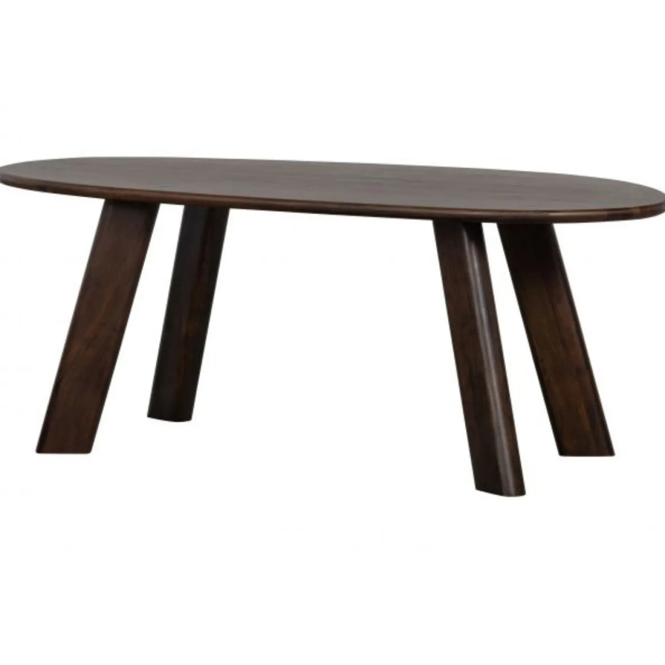 Woood Eettafel Roundly Mangohout Walnoot 200cm