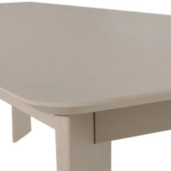 Woood Eettafel Tablo Afgerond Dl 240x100cm Dakargrau