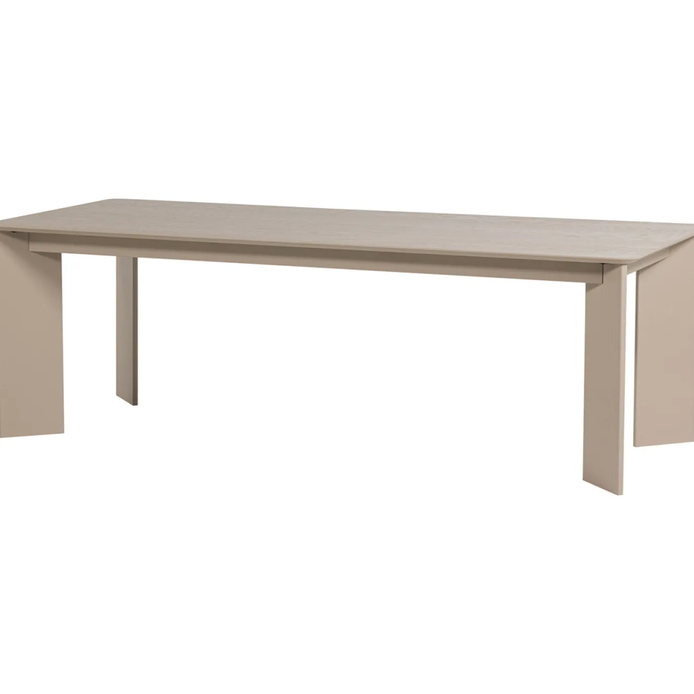 Woood Eettafel Tablo Afgerond Dl 240x100cm Dakargrau