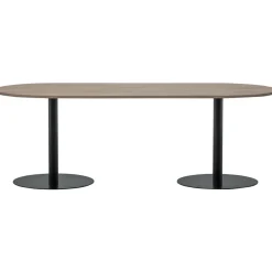 Woood Eettafel Tablo Ovaal Vl 220x90cm Pebble Grey/zwart
