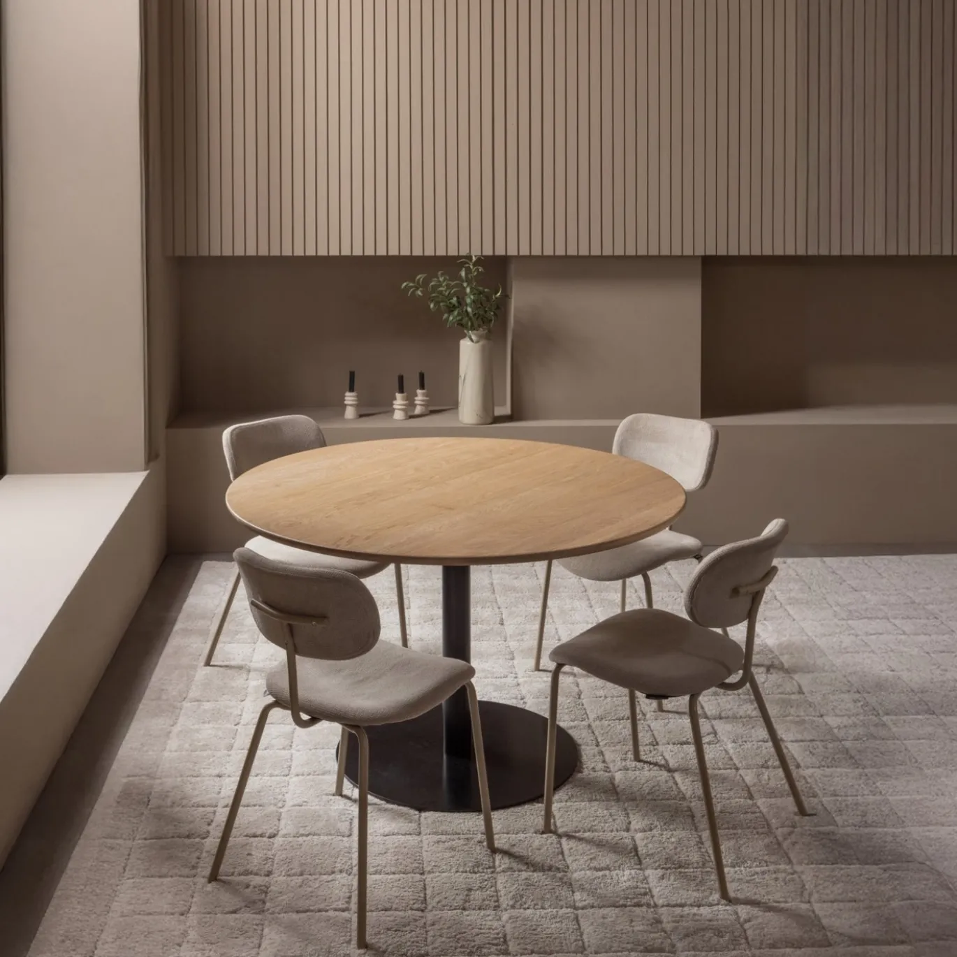 Woood Eettafel Tablo Rond Vl O120cm Transparant