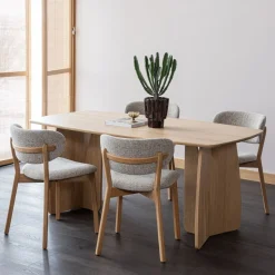 Woood Eettafel Veere Deens Ovaal Naturel 180cm