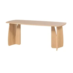 Woood Eettafel Veere Deens Ovaal Naturel 180cm