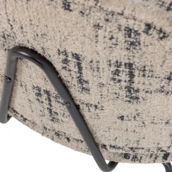 Woood Fauteuil Aure Chenille Beige/zwart