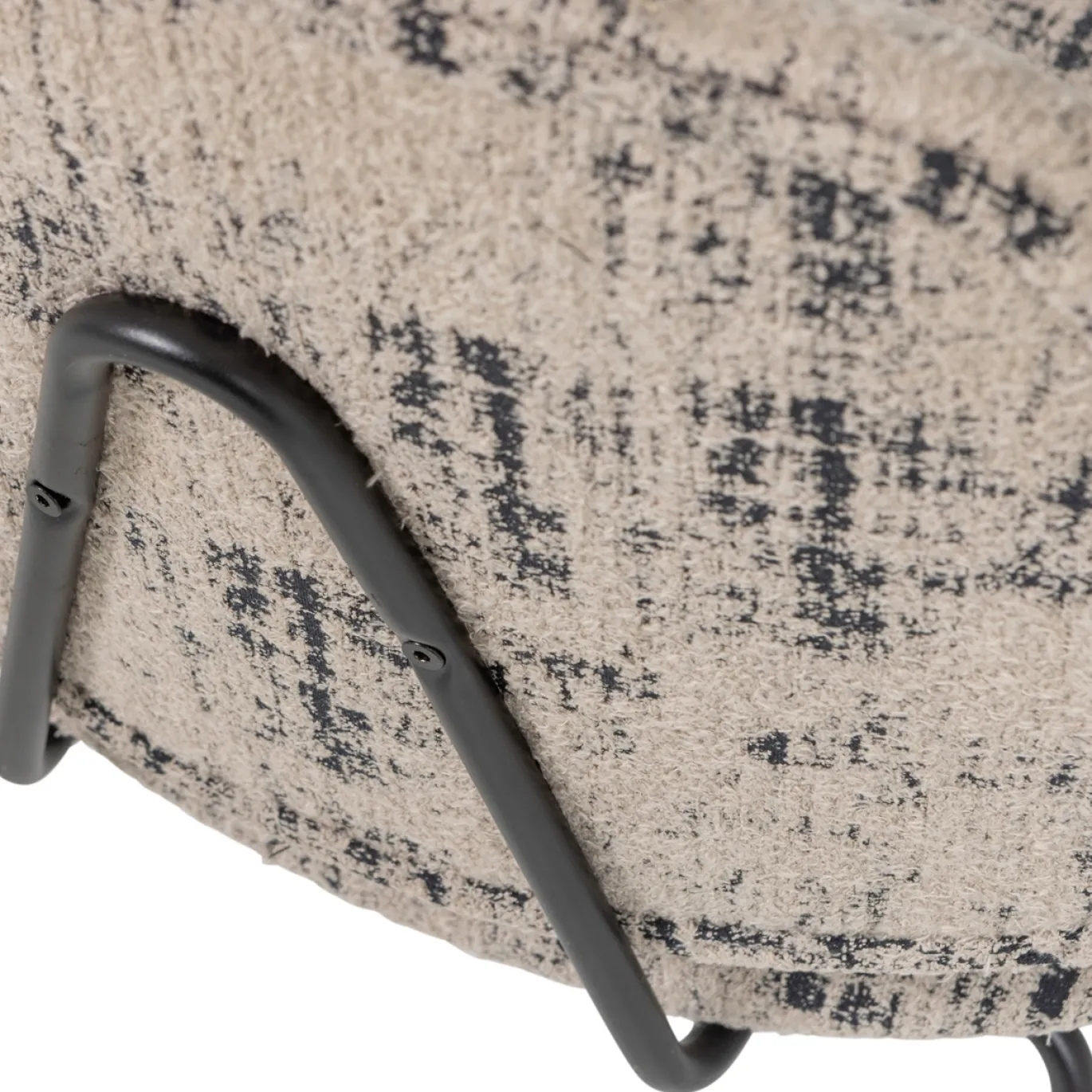 Woood Fauteuil Aure Chenille Beige/zwart
