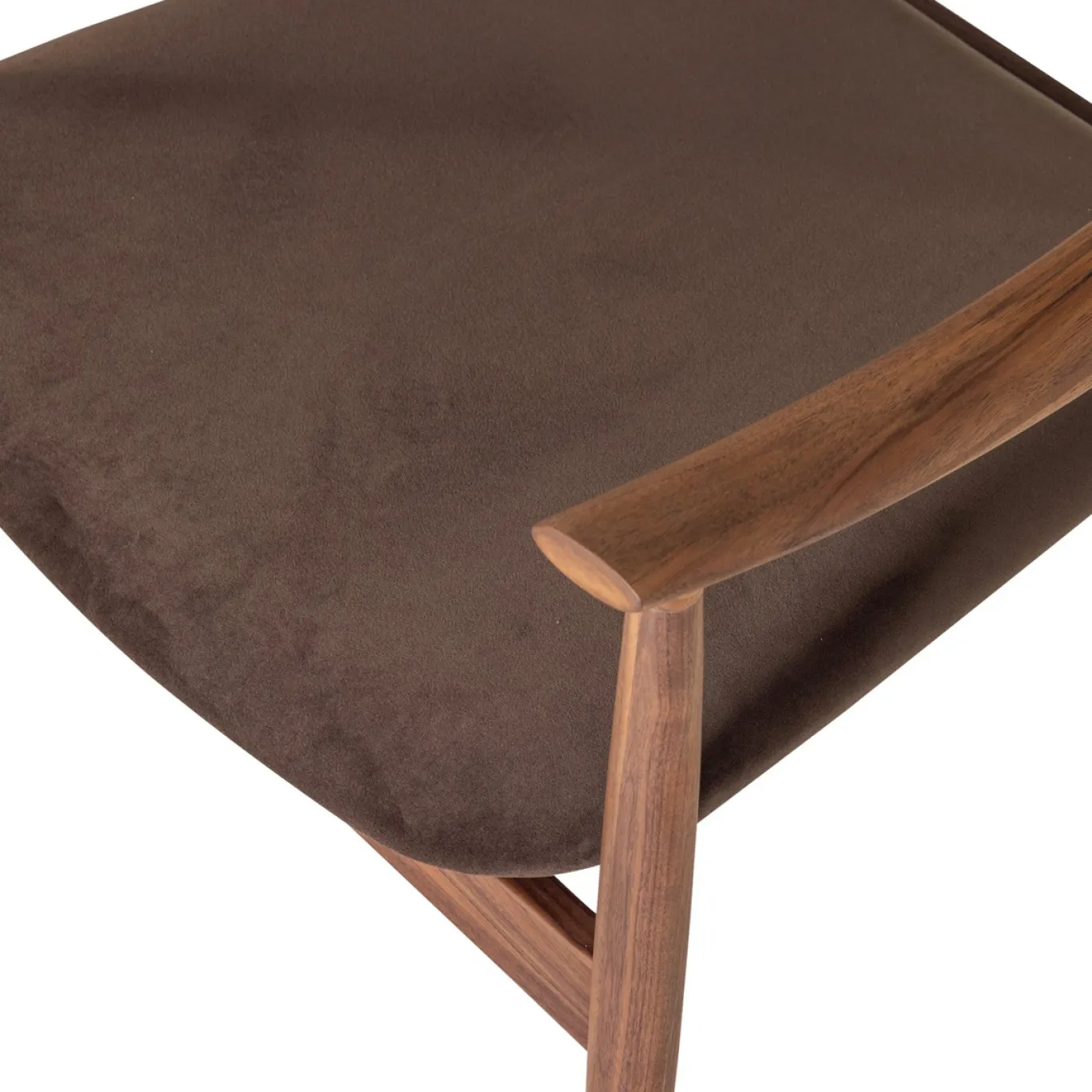 Woood Fauteuil Bask Walnoothout Bruin