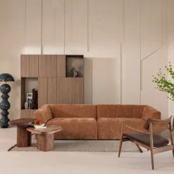 Woood Fauteuil Bask Walnoothout Bruin