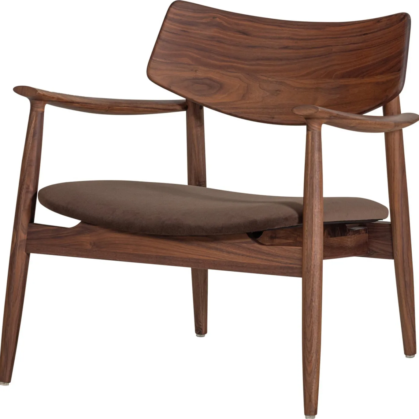 Woood Fauteuil Bask Walnoothout Bruin