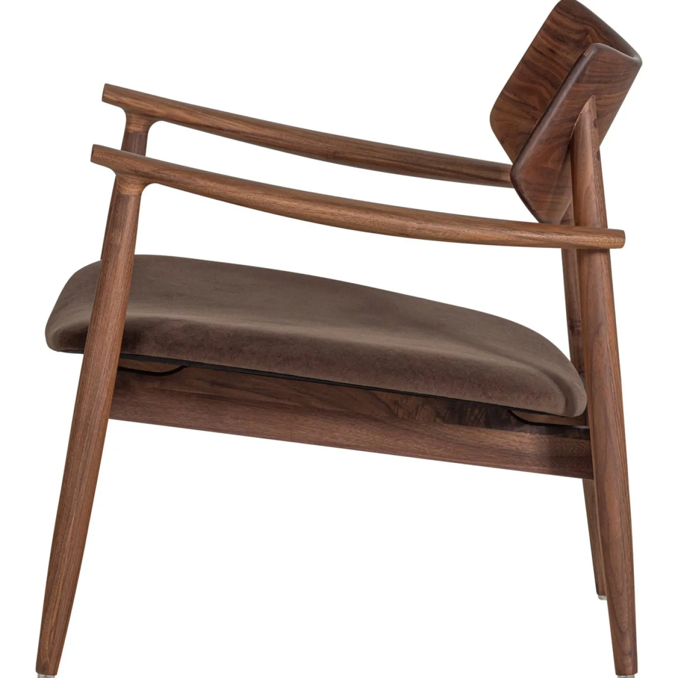 Woood Fauteuil Bask Walnoothout Bruin