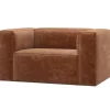 Woood Fauteuil Bean Chenille Velvet Terra