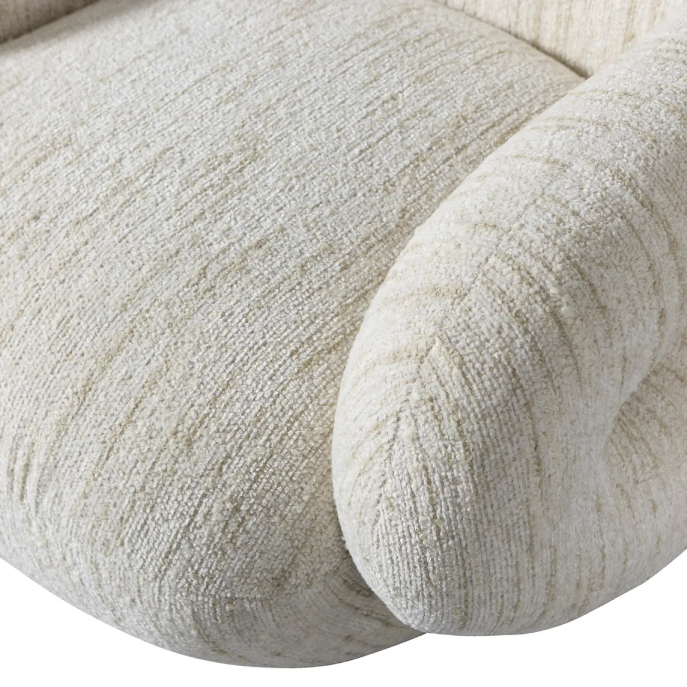 Woood Fauteuil Folke Chenille Naturel Melange