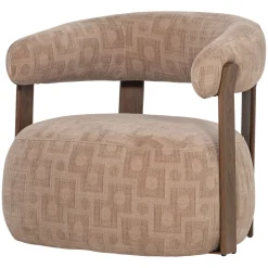 Woood Fauteuil Foon 3d Structuurstof Zand