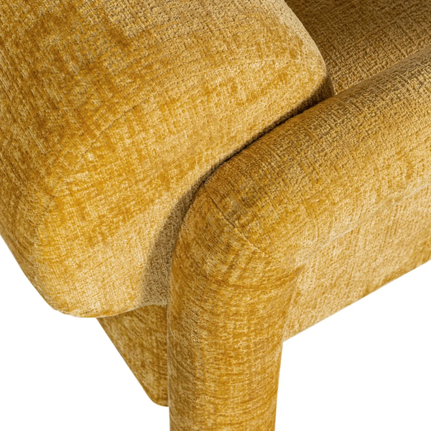 Woood Fauteuil Lenny In Grove Textuur Goud/Geel