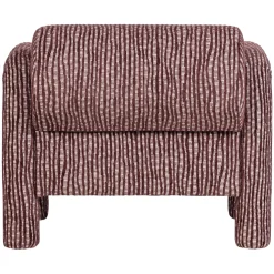 Woood Fauteuil Lenny Met Dessin Bordeauxrood
