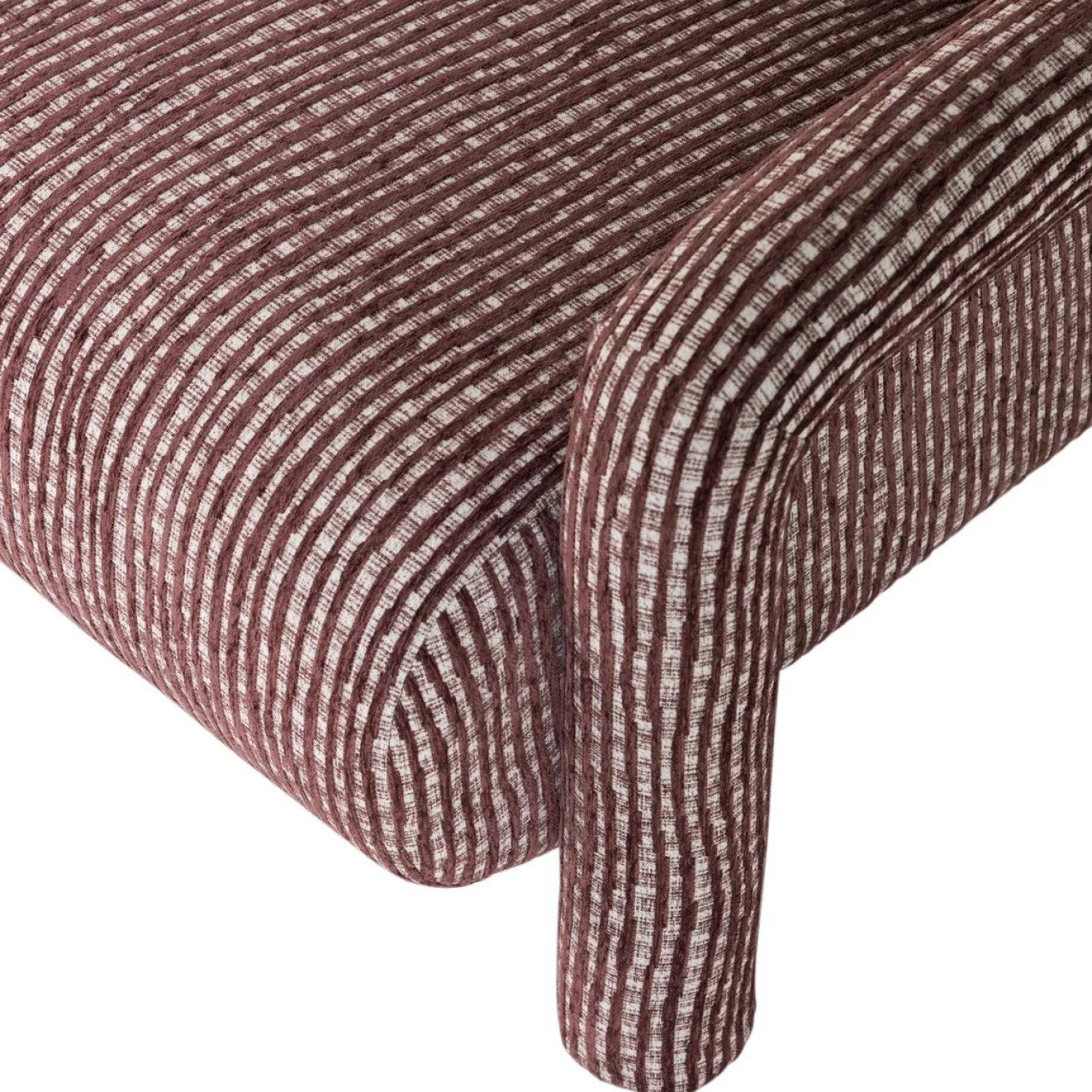 Woood Fauteuil Lenny Met Dessin Bordeauxrood