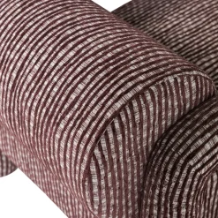 Woood Fauteuil Lenny Met Dessin Bordeauxrood