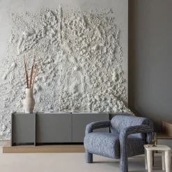Woood Fauteuil Lenny Met Dessin Grijsblauw