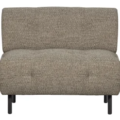 Woood Fauteuil Lloyd Grof Geweven Bruin Melange