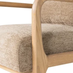 Woood Fauteuil Mark Chenille Zand