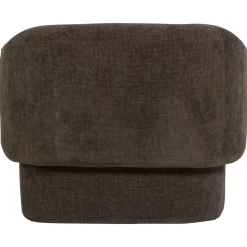 Woood Fauteuil Moru Chenille Donkerbruin