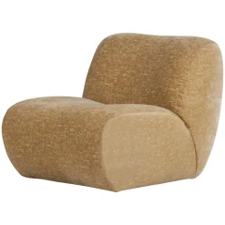 Woood Fauteuil Nomu Craquele Velvet Lichtgeel