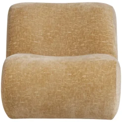 Woood Fauteuil Nomu Craquele Velvet Lichtgeel