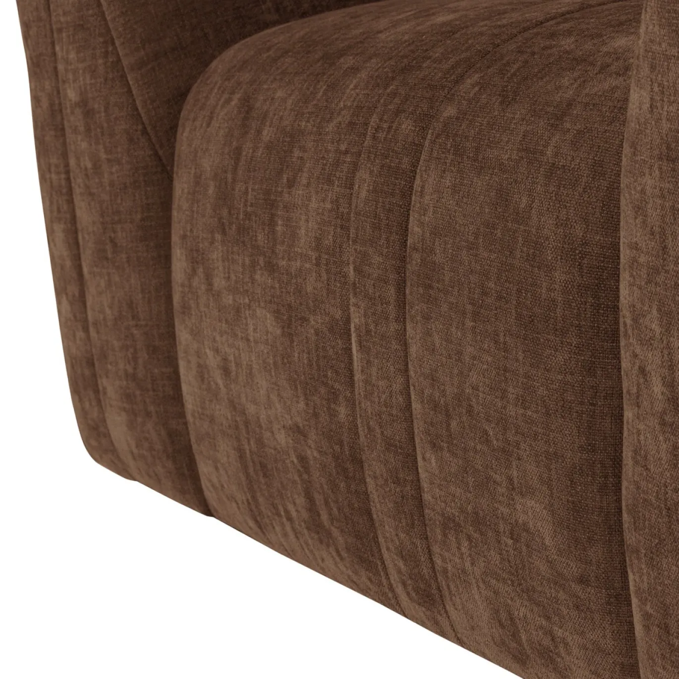 Woood Fauteuil Omaire Chenille Lichtbruin