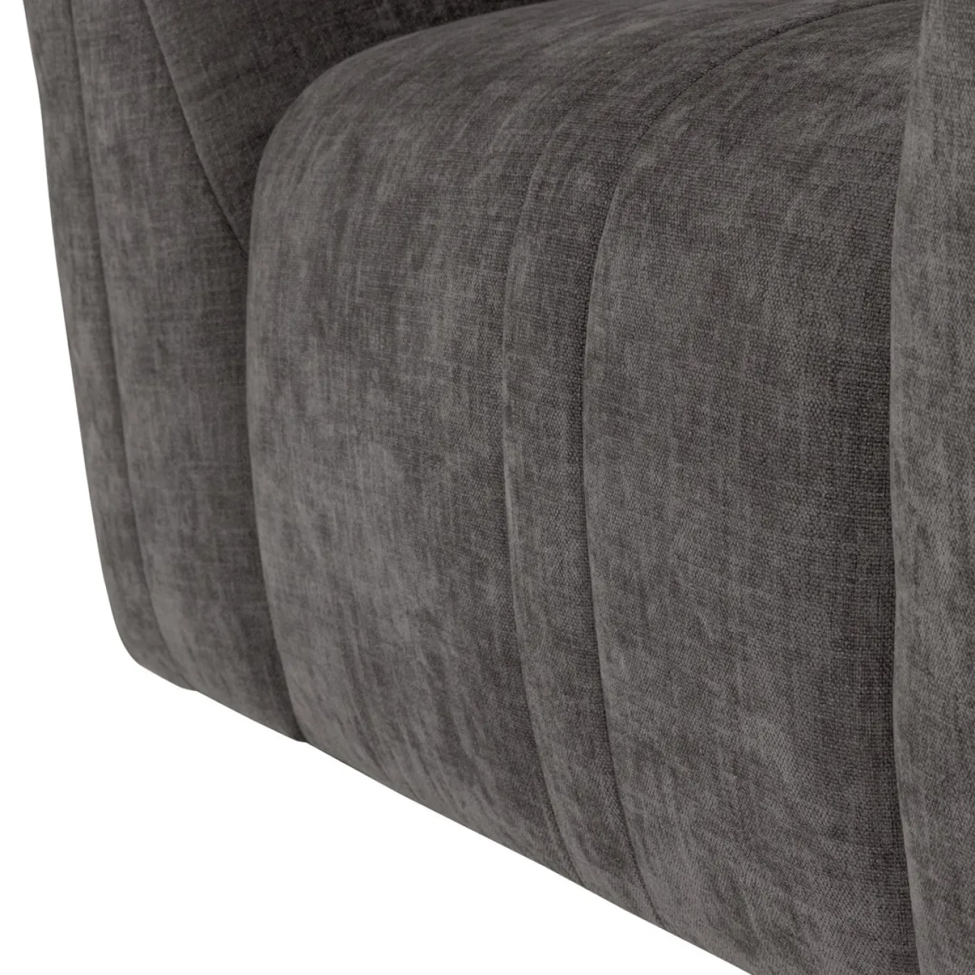 Woood Fauteuil Omaire Chenille Grijs