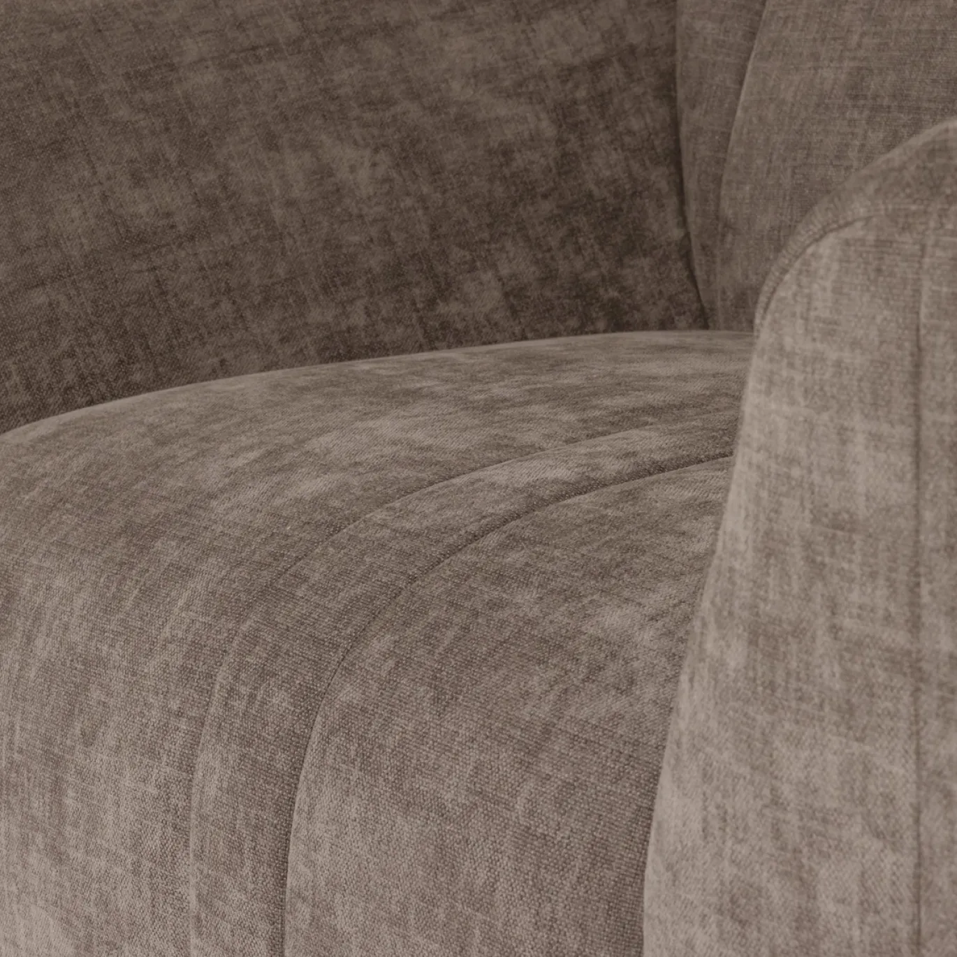 Woood Fauteuil Omaire Chenille Taupe