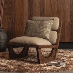 Woood Fauteuil Opulent Bouclé/Acacia