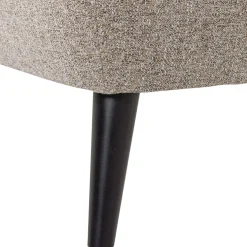 Woood Fauteuil Rocco Geweven Stof Bruin Melange