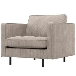 Woood Fauteuil Rodeo Classic Ribstof Donkerzand