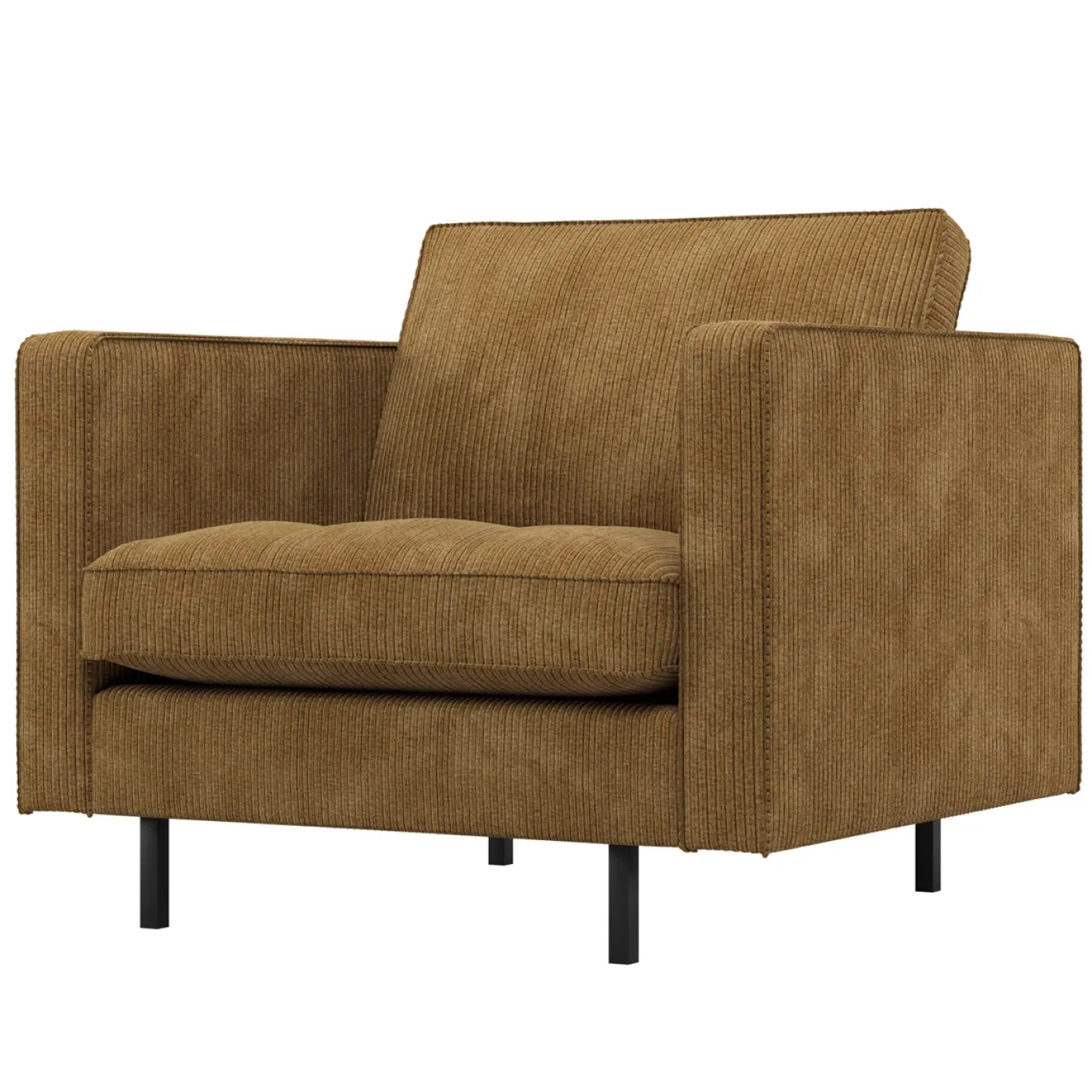 Woood Fauteuil Rodeo Classic Ribstof Honinggeel
