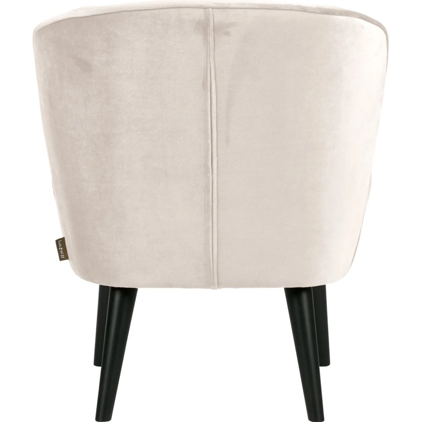 Woood Fauteuil Sara Velvet Off White