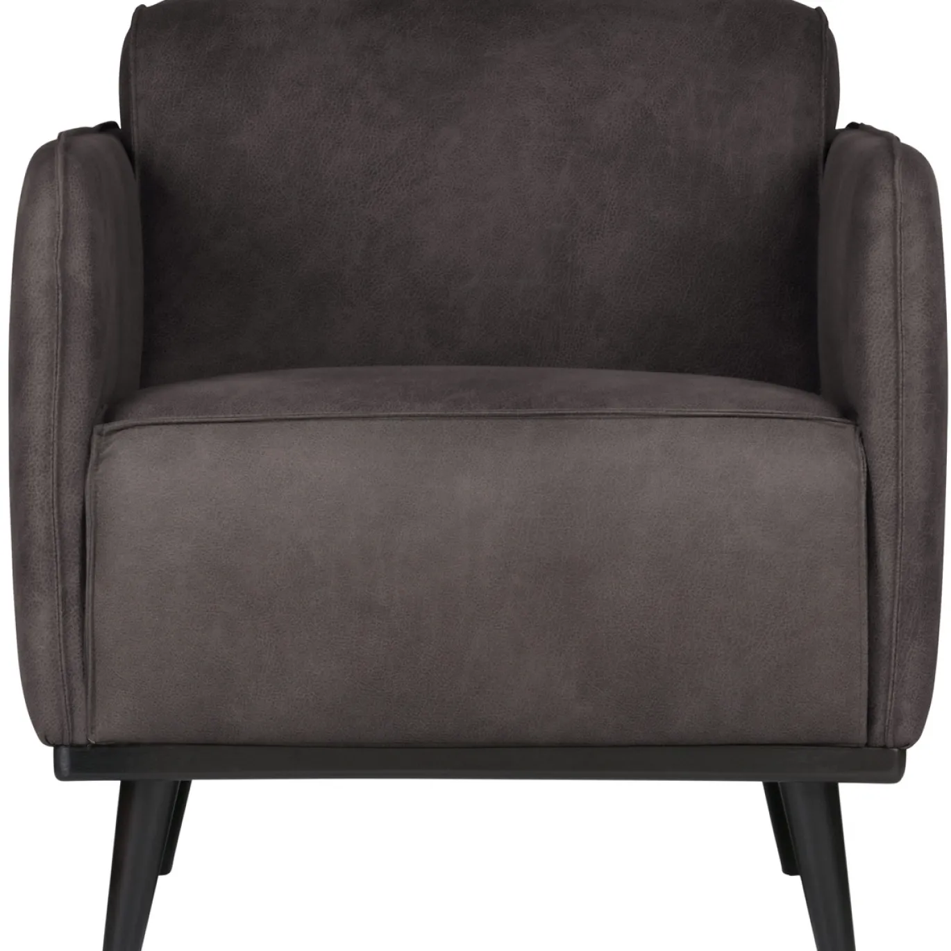 Woood Fauteuil Statement Met Arm Ecoleer Donkergrijs