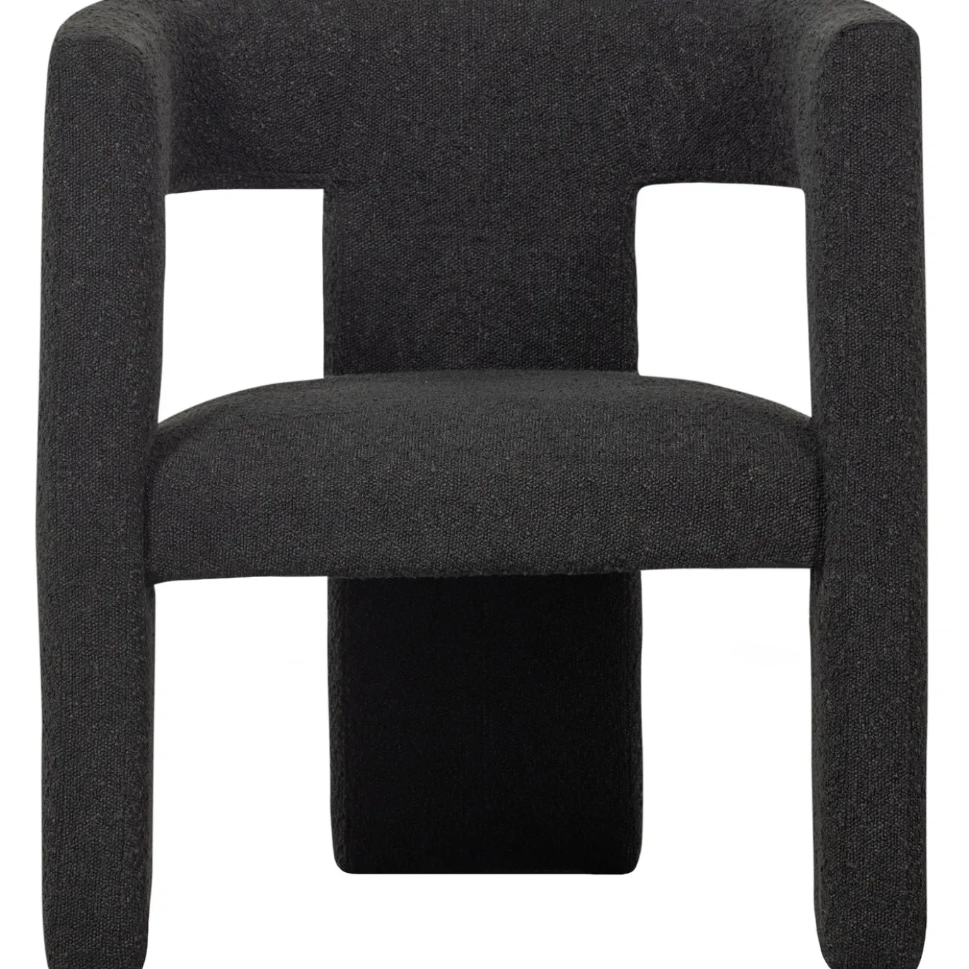 Woood Fauteuil Tiwa Bouclé Donkergrijs