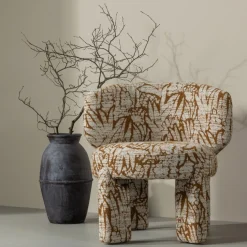 Woood Fauteuil Upke Met Dessin Naturel/bruin