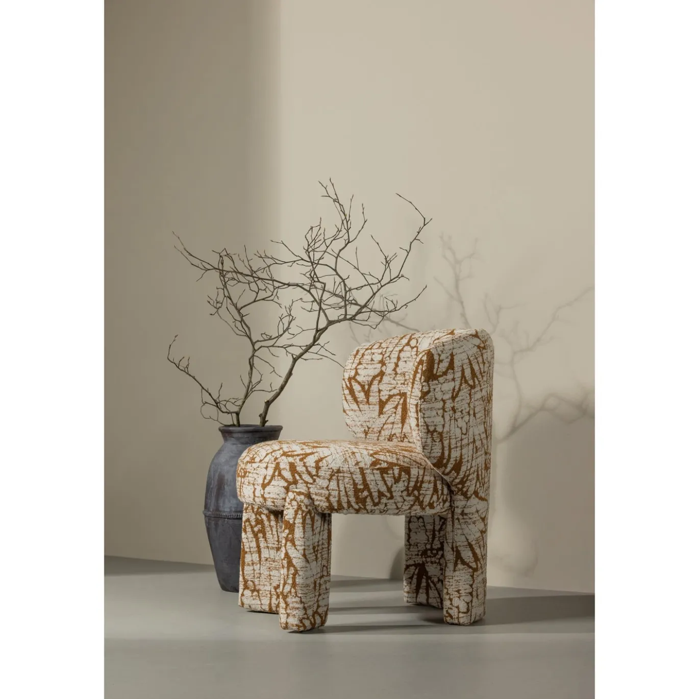 Woood Fauteuil Upke Met Dessin Naturel/bruin