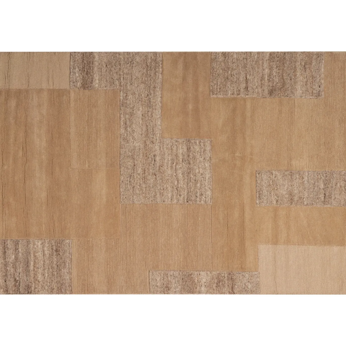 Woood Handgeweven Vloerkleed Noven Wol/katoen Zand 170x240cm