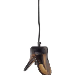 Woood Hanglamp Elle Klein Glas Bruin