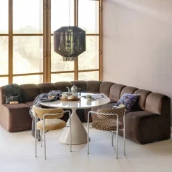 Woood Hanglamp Juro Metaal/Touw Donkerbruin