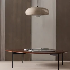 Woood Hanglamp Tivo Rond Metaal Hoogglans Zand