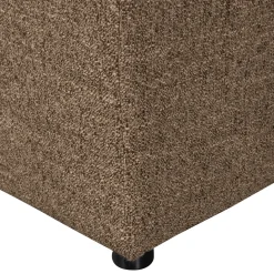 Woood Hocker Allure Geweven Stof Donkerbruin Melange